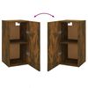 vidaXL TV Cabinet Set of 2 Smoked Oak Engineered Wood Standard