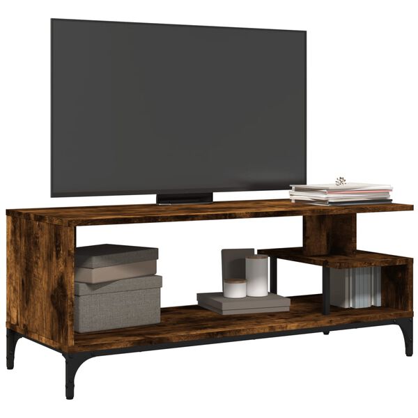 vidaXL TV Cabinet Smoked oak Engineered wood 40.2 in TV Cabinet