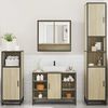 vidaXL Bathroom Furniture Set Sonoma Oak Engineered Wood 4 Piece Set