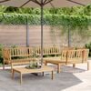 vidaXL 4 Piece Patio Pallet Sofa Set Solid Wood Acacia