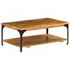 vidaXL Coffee Table Multicolour Solid reclaimed wood and powder-coated steel