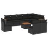 vidaXL Garden Sofa Set Black