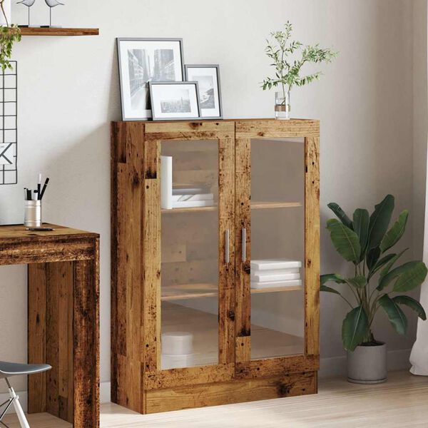 vidaXL Book Cabinet Old wood Engineered wood Medium Book Cabinet