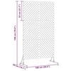 vidaXL Privacy Screen Grey 39.37 x 19.69 x 70.87 in Steel