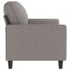 vidaXL 2-seater Sofa Taupe 100% polyester, metal, textilene 2-seater