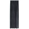 vidaXL Blackout Curtains 2 pcs Dark Grey 55.12 x 88.58 in Velvet
