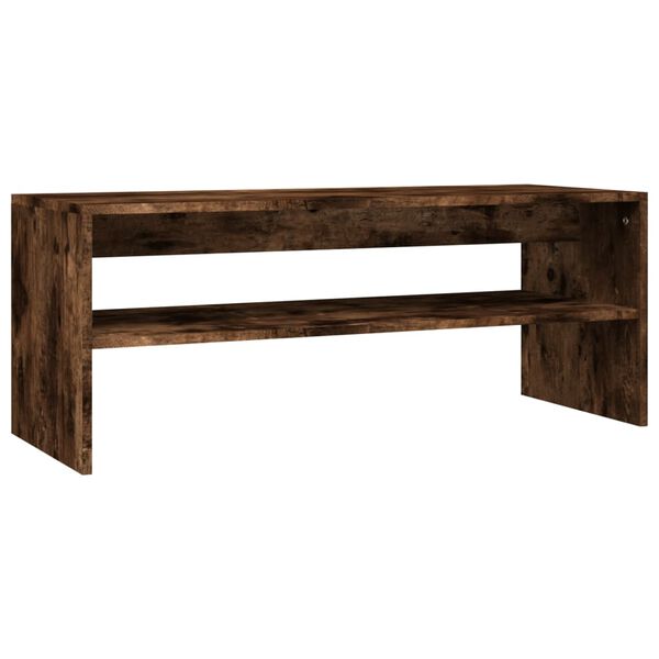 vidaXL Coffee Table Smoked oak Engineered wood Medium Coffee Table