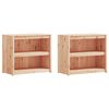 vidaXL Outdoor Kitchen Cabinet Set of 2 Natural wood