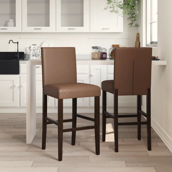 vidaXL Bar Chair Brown and Black
