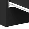 vidaXL Bedside Cabinet Black Engineered wood Standard Bedside Cabinet