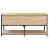 vidaXL Storage Bench Sonoma oak Engineered wood, metal 39.4 in