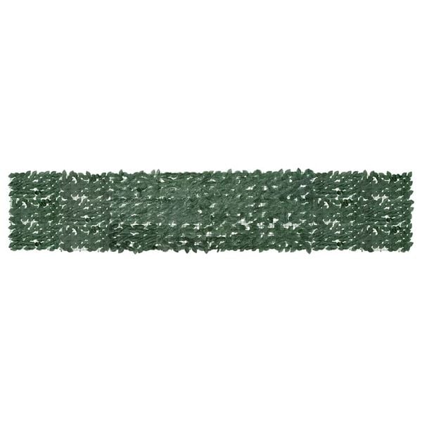 vidaXL Balcony Screen Dark Green Polyethylene and fabric 157.5 x 29.5 in