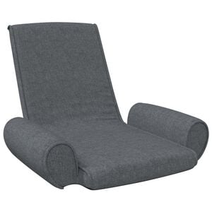 vidaXL Floor Chair Dark grey Fabric (100% polyester), metal Compact