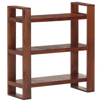 vidaXL Book Cabinet Honey Brown 33.1"x11.8"x35.4" Solid Acacia Wood