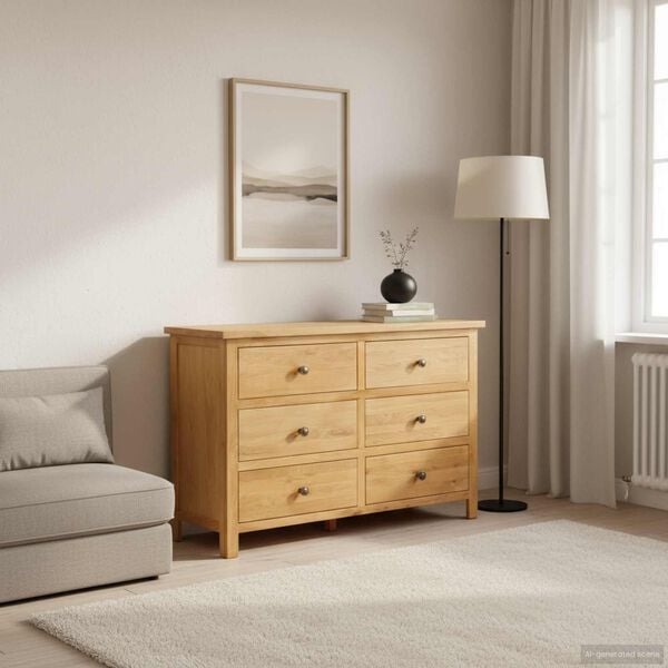vidaXL Chest of Drawer Natural Oak
