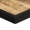 vidaXL Dining Table Natural wood and black