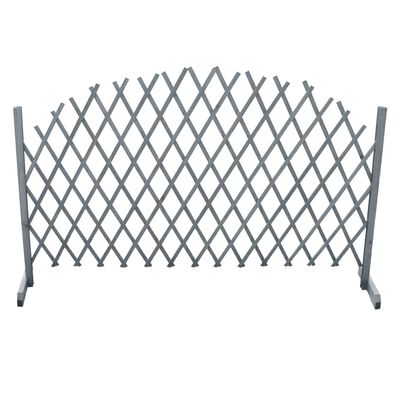 vidaXL Trellis Fence Solid Firwood 5.9'x3.3' Gray