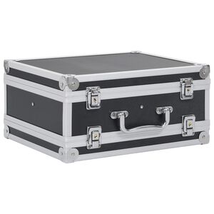 vidaXL Gun Case Aluminum ABS Black