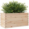 vidaXL Garden Planter Natural Pine Solid Pine Wood 35.4x15.7x18.1 in