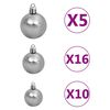 vidaXL Christmas Tree White PVC Large Fake Christmas Tree Cone-shaped