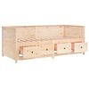 vidaXL Day Bed Natural pine Solid Pine Wood Small Single Day Bed