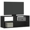 vidaXL TV Cabinet Black Engineered wood, metal Medium TV Cabinet
