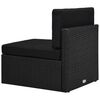 vidaXL Garden Lounge Set Black
