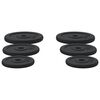 vidaXL Weight Plates 6 pcs 66.1 lb Cast Iron