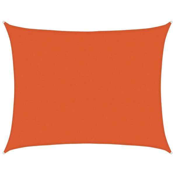 vidaXL Sunshade Sail 1.75 oz/ft&sup2; Rectangular Orange 19.7x26.2' HDPE