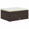 vidaXL Garden Lounge Set Brown Poly rattan Medium Modular