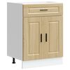 vidaXL Kitchen Base Cabinet Sonoma oak Engineered wood Standard