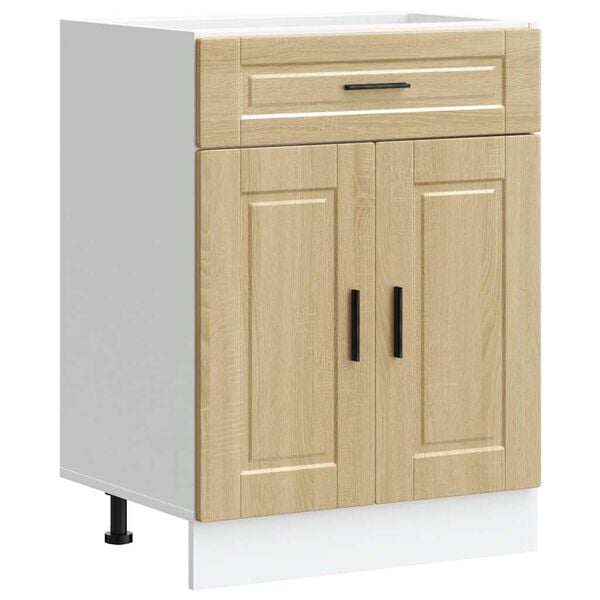 vidaXL Kitchen Base Cabinet Sonoma oak Engineered wood Standard