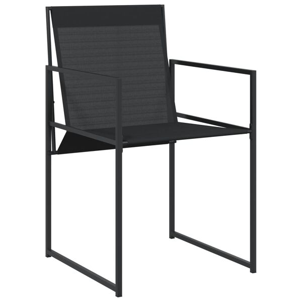 vidaXL Garden Dining Set Black
