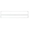 vidaXL Towel Rack White Iron 37.4 x 9.8 x 8.7 in Wall Mounting