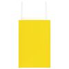vidaXL Paper Bags 250 pcs with Handles Yellow 21x11x36 cm