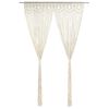 vidaXL Macrame Curtain 55.1x94.5" Cotton