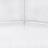 vidaXL Greenhouse White PE (polyethylene), galvanized steel