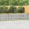vidaXL Gabion Raised Bed Silver Galvanized iron Extra Large Durable