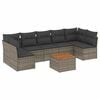 vidaXL Garden Sofa Set Grey