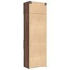 vidaXL Storage Cabinet Brown Oak Engineered Wood Tall Storage Cabinet
