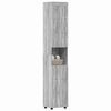vidaXL Bathroom Cabinet Set TULUM Grey Sonoma 14.57 x 12.40 x 79.92 in