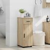 vidaXL Bathroom Cabinet with Door Sonoma Oak 11.81 x 13.78 x 31.50 in