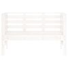 vidaXL Garden Bench White Solid pine wood 43.9 x 21.0 x 28.0 in Durable