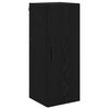 vidaXL Wall Mounted Cabinet Black Oak 13.58 x 13.39 x 35.43 in