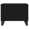 vidaXL Coffee Table Black Oak 23.62 x 17.52 x 17.72 in