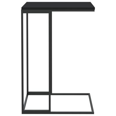 vidaXL Side Table Black 15.7"x11.8"x23.2" Engineered Wood