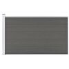 vidaXL Garden Fence WPC 68.9"x41.3" Gray