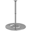 vidaXL Bar Table Base Chrome Chromed Steel Medium Height-Adjustable