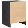 vidaXL Bedside Cabinet Set of 2 Black Engineered wood Standard