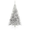 vidaXL Artificial Pre-lit Christmas Tree Silver 94.5" PET